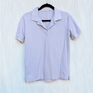 Circolo 1901 Polo Shirt Top Mens M Purple Collared Short Sleeve Cotton Classic